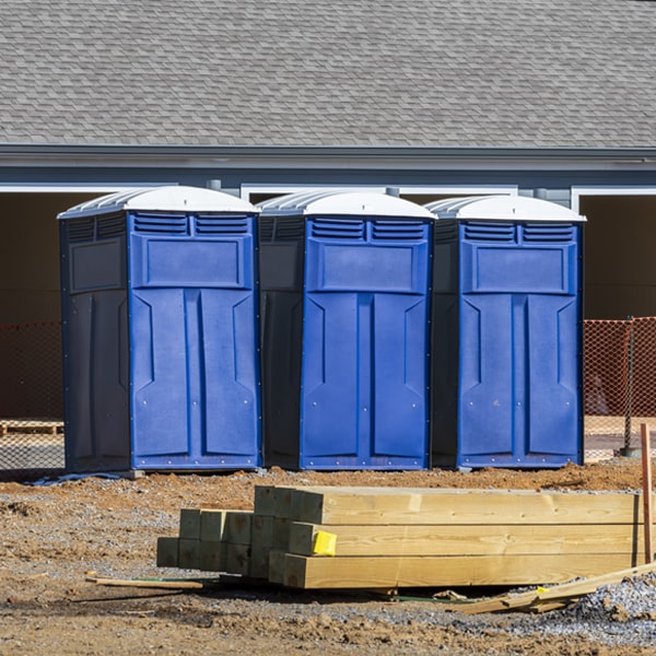 what is the maximum capacity for a single porta potty in Coon Rapids IA